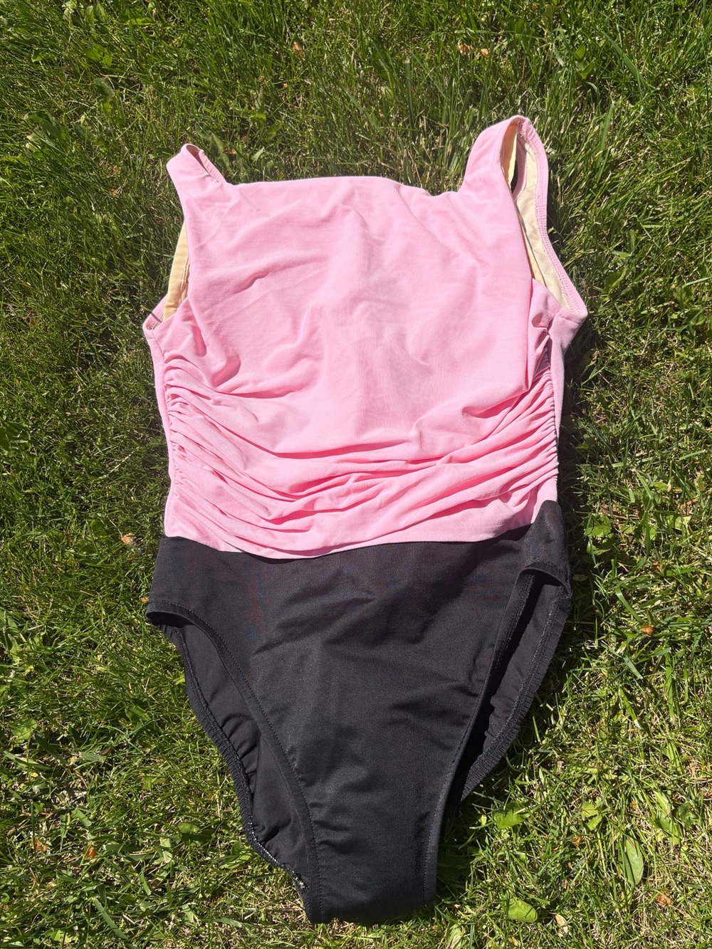 Miraclesuit Vintage Womens Pink and Black One-Piece Swimsuit - Colorblock